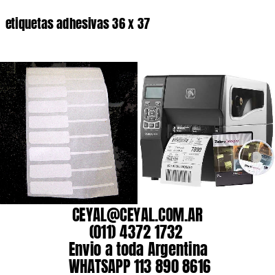 etiquetas adhesivas 36 x 37