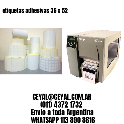 etiquetas adhesivas 36 x 52