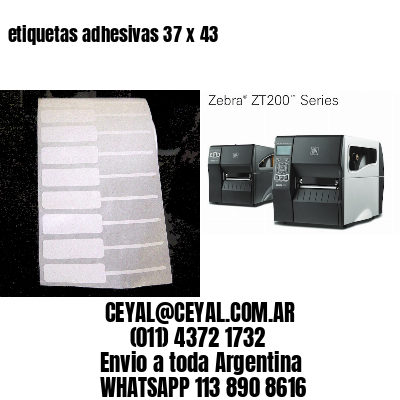 etiquetas adhesivas 37 x 43
