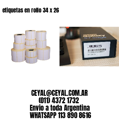 etiquetas en rollo 34 x 26