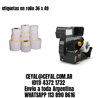 etiquetas en rollo 36 x 49