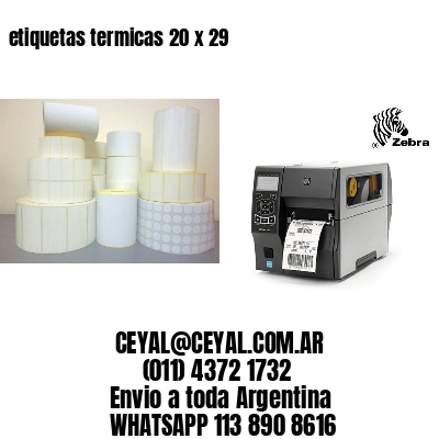 etiquetas termicas 20 x 29