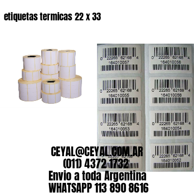 etiquetas termicas 22 x 33