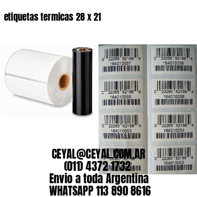 etiquetas termicas 28 x 21