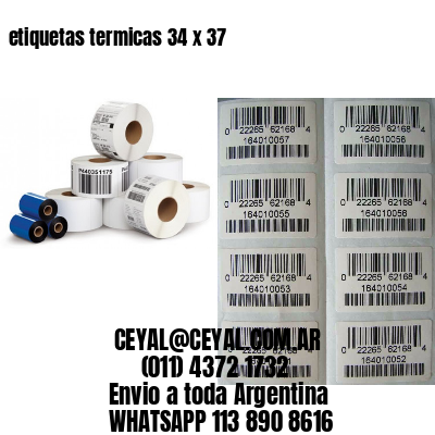 etiquetas termicas 34 x 37