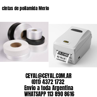 cintas de poliamida Merlo