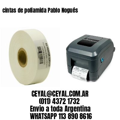 cintas de poliamida Pablo Nogués