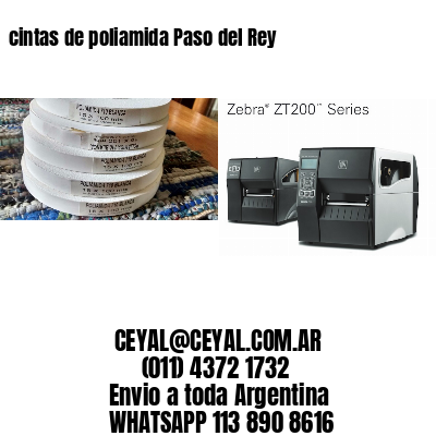 cintas de poliamida Paso del Rey