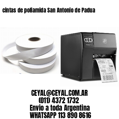 cintas de poliamida San Antonio de Padua