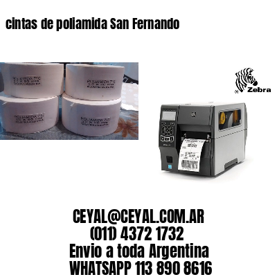 cintas de poliamida San Fernando