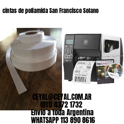 cintas de poliamida San Francisco Solano