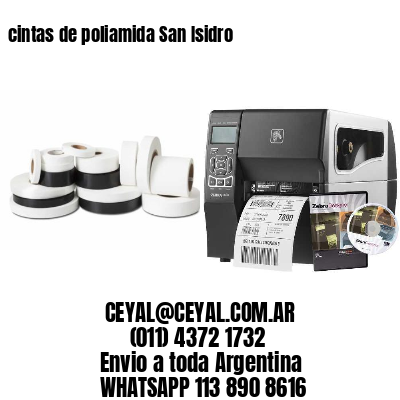 cintas de poliamida San Isidro