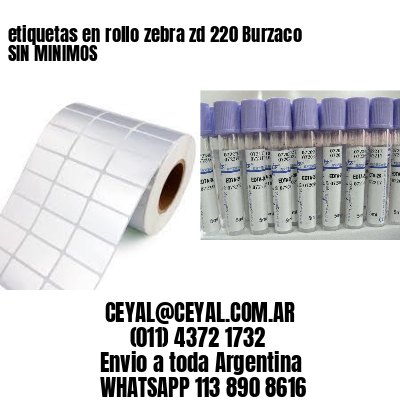 etiquetas en rollo zebra zd 220 Burzaco SIN MINIMOS