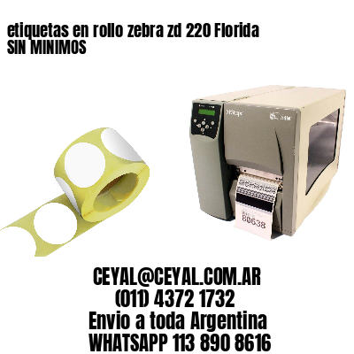 etiquetas en rollo zebra zd 220 Florida SIN MINIMOS