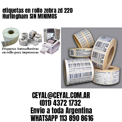 etiquetas en rollo zebra zd 220 Hurlingham SIN MINIMOS