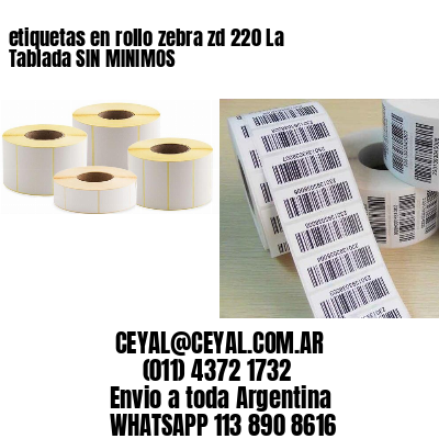 etiquetas en rollo zebra zd 220 La Tablada SIN MINIMOS