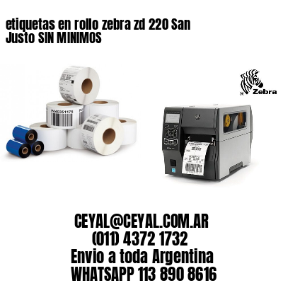 etiquetas en rollo zebra zd 220 San Justo SIN MINIMOS