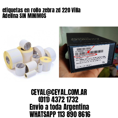 etiquetas en rollo zebra zd 220 Villa Adelina SIN MINIMOS