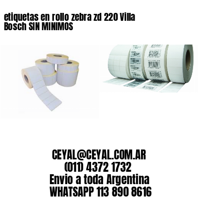 etiquetas en rollo zebra zd 220 Villa Bosch SIN MINIMOS