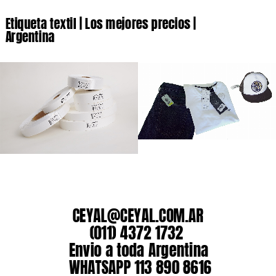 Etiqueta textil | Los mejores precios | Argentina
