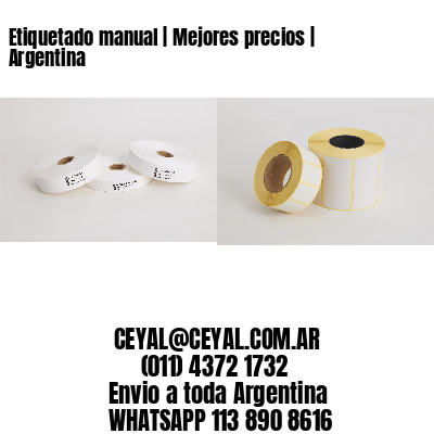 Etiquetado manual | Mejores precios | Argentina