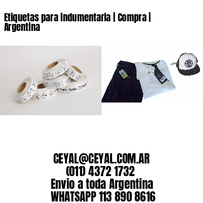 Etiquetas para indumentaria | Compra | Argentina