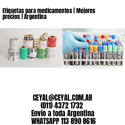 Etiquetas para medicamentos | Mejores precios | Argentina