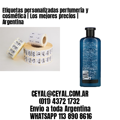 Etiquetas personalizadas perfumería y cosmética | Los mejores precios | Argentina