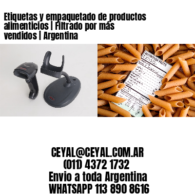 Etiquetas y empaquetado de productos alimenticios | Filtrado por más vendidos | Argentina