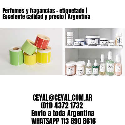 Perfumes y fragancias – etiquetado | Excelente calidad y precio | Argentina