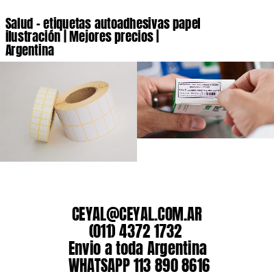 Salud – etiquetas autoadhesivas papel ilustración | Mejores precios | Argentina