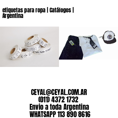 etiquetas para ropa | Catálogos | Argentina