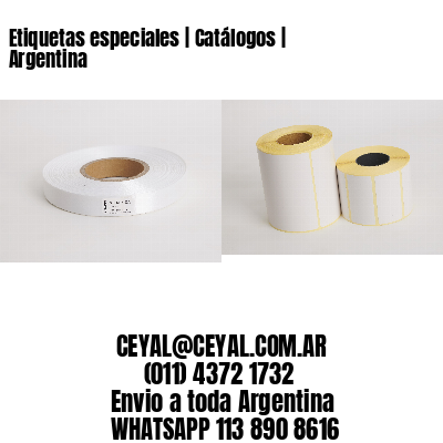 Etiquetas especiales | Catálogos | Argentina