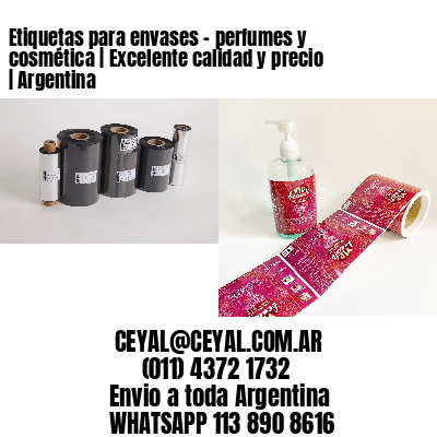 Etiquetas para envases - perfumes y cosmética | Excelente calidad y precio | Argentina