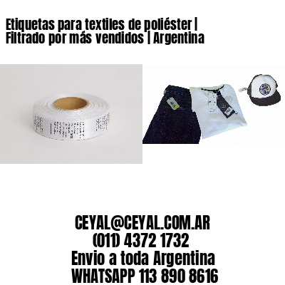 Etiquetas para textiles de poliéster | Filtrado por más vendidos | Argentina