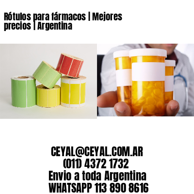 Rótulos para fármacos | Mejores precios | Argentina