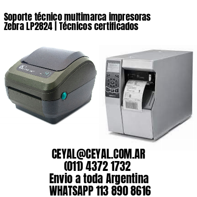 Soporte técnico multimarca impresoras Zebra LP2824 | Técnicos certificados