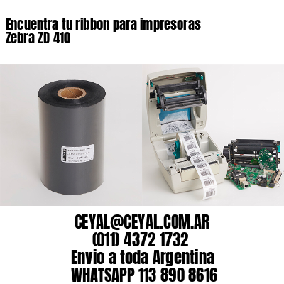 Encuentra tu ribbon para impresoras Zebra ZD 410