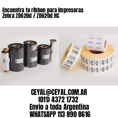Encuentra tu ribbon para impresoras Zebra ZD620d / ZD620d‑HC
