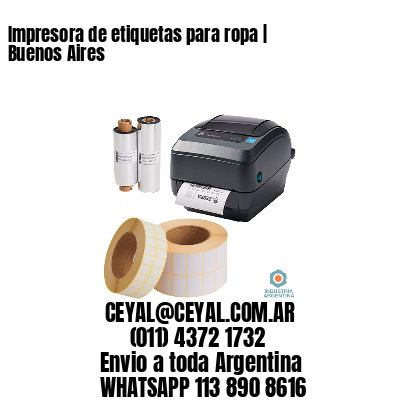 Impresora de etiquetas para ropa | Buenos Aires