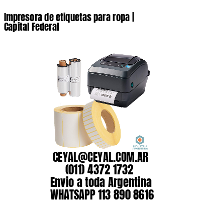 Impresora de etiquetas para ropa | Capital Federal