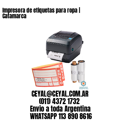 Impresora de etiquetas para ropa | Catamarca