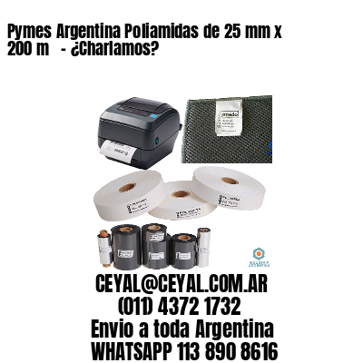Pymes Argentina Poliamidas de 25 mm x 200 m   – ¿Charlamos?