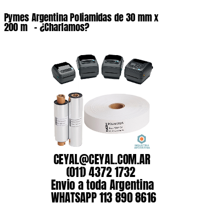 Pymes Argentina Poliamidas de 30 mm x 200 m   – ¿Charlamos?