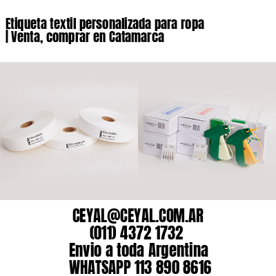 Etiqueta textil personalizada para ropa | Venta, comprar en Catamarca