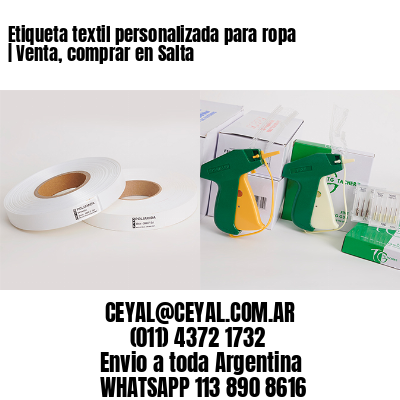 Etiqueta textil personalizada para ropa | Venta, comprar en Salta