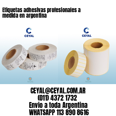 Etiquetas adhesivas profesionales a medida en argentina