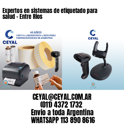 Expertos en sistemas de etiquetado para salud – Entre Rios