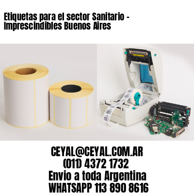 Etiquetas para el sector Sanitario – Imprescindibles Buenos Aires