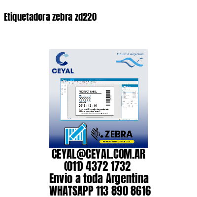 Etiquetadora zebra zd220